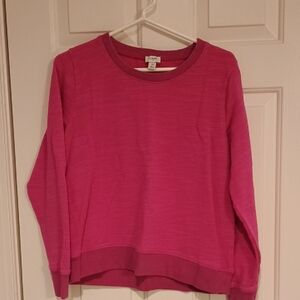 J. Crew Hot Pink Crewneck Sweatshirt